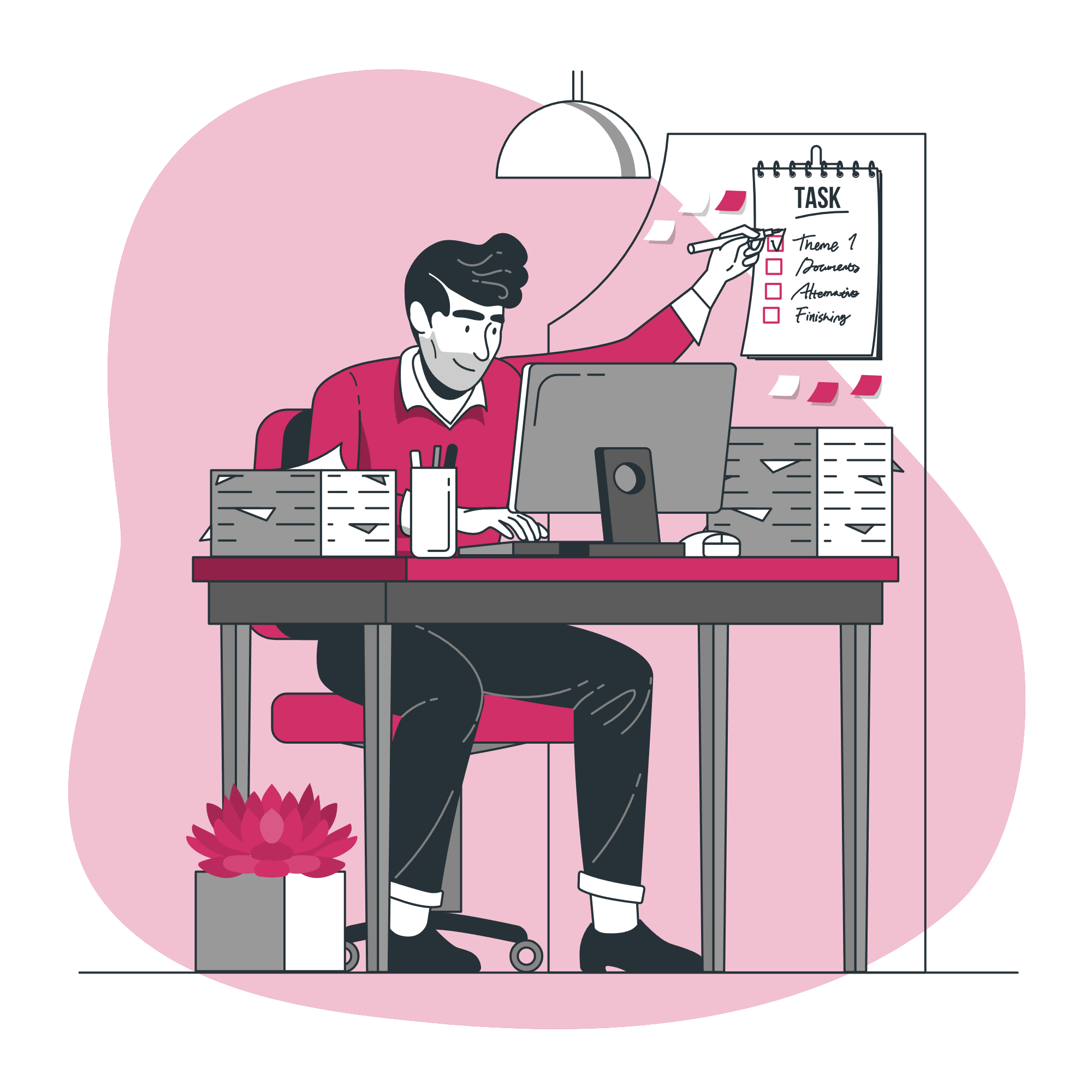 Illustration of financial success